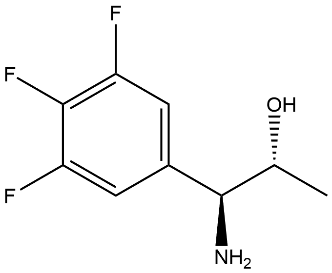 (1S,2R)-1-AMINO-1-(3,4,5-TRIFLUOROPHENYL)PROPAN-2-OL Structure