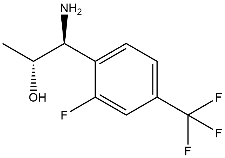 (1S,2R)-1-AMINO-1-[2-FLUORO-4-(TRIFLUOROMETHYL)PHENYL]PROPAN-2-OL Structure