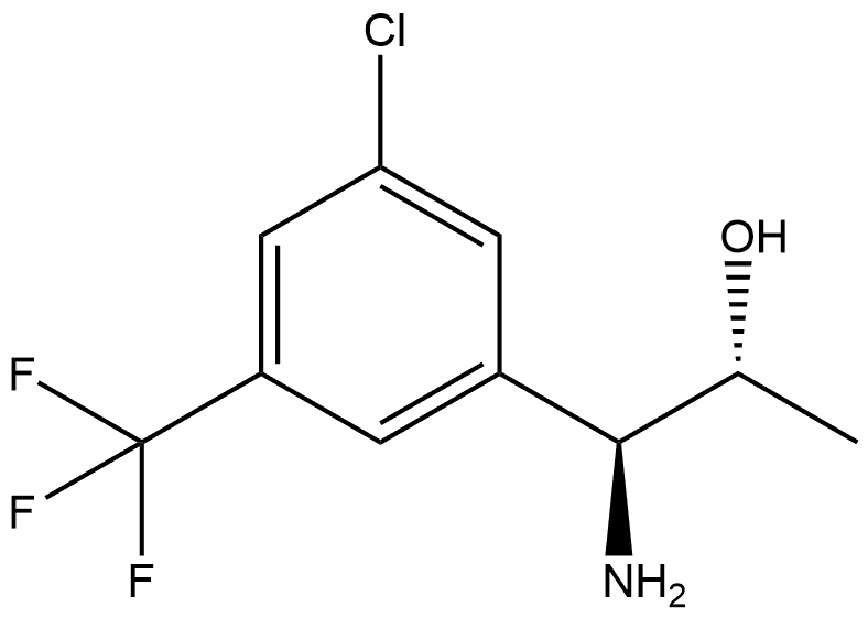 (1S,2R)-1-AMINO-1-[3-CHLORO-5-(TRIFLUOROMETHYL)PHENYL]PROPAN-2-OL Structure