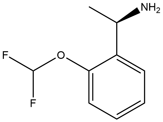 Benzenemethanamine, 2-(difluoromethoxy)-α-methyl-, (αR)- Structure