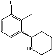 (2S)-2-(3-fluoro-2-methylphenyl)piperidine Structure