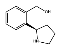 Benzenemethanol, 2-(2R)-2-pyrrolidinyl- Structure