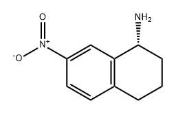 1-Naphthalenamine, 1,2,3,4-tetrahydro-7-nitro-, (1R)- Structure