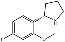 (2S)-2-(4-fluoro-2-methoxyphenyl)pyrrolidine 구조식 이미지