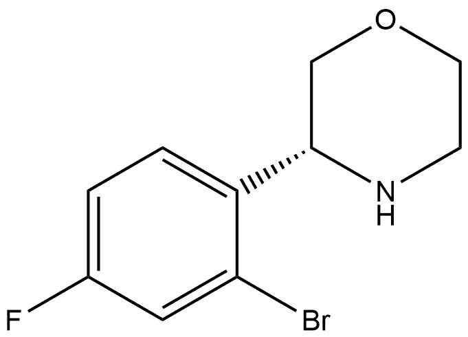 (R)-3-(2-bromo-4-fluorophenyl)morpholine Structure