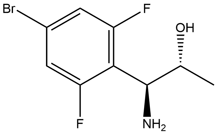 (1S,2R)-1-AMINO-1-(4-BROMO-2,6-DIFLUOROPHENYL)PROPAN-2-OL Structure