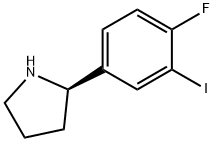 (2R)-2-(4-fluoro-3-iodophenyl)pyrrolidine Structure