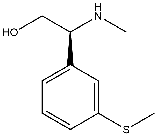 (S)-2-(methylamino)-2-(3-(methylthio)phenyl)ethan-1-ol Structure