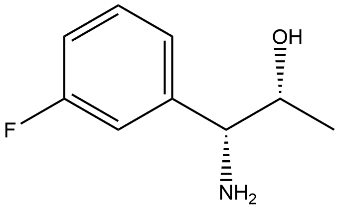 (1R,2R)-1-AMINO-1-(3-FLUOROPHENYL)PROPAN-2-OL Structure