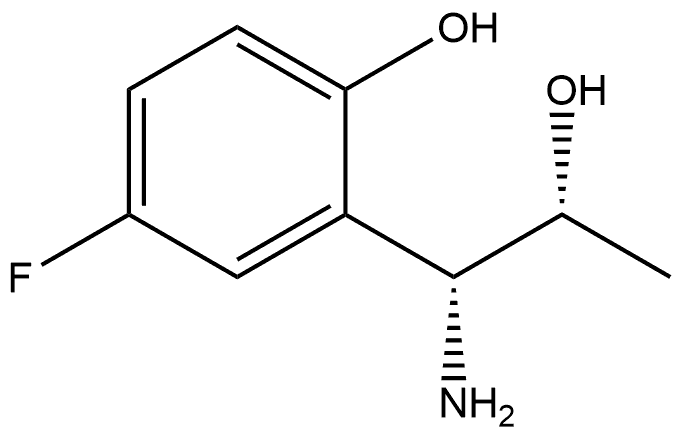 2-((1R,2R)-1-AMINO-2-HYDROXYPROPYL)-4-FLUOROPHENOL Structure