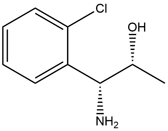 (1R,2R)-1-AMINO-1-(2-CHLOROPHENYL)PROPAN-2-OL Structure