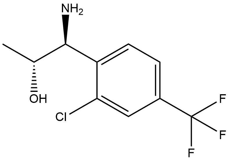 (1S,2R)-1-AMINO-1-[2-CHLORO-4-(TRIFLUOROMETHYL)PHENYL]PROPAN-2-OL Structure