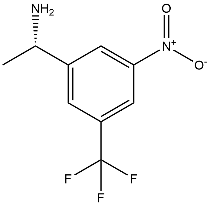 (S)-1-(3-nitro-5-(trifluoromethyl)phenyl)ethan-1-amine Structure