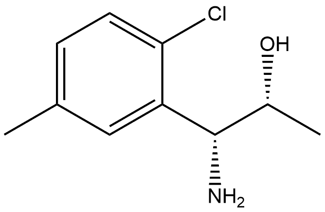 (1R,2R)-1-AMINO-1-(2-CHLORO-5-METHYLPHENYL)PROPAN-2-OL Structure