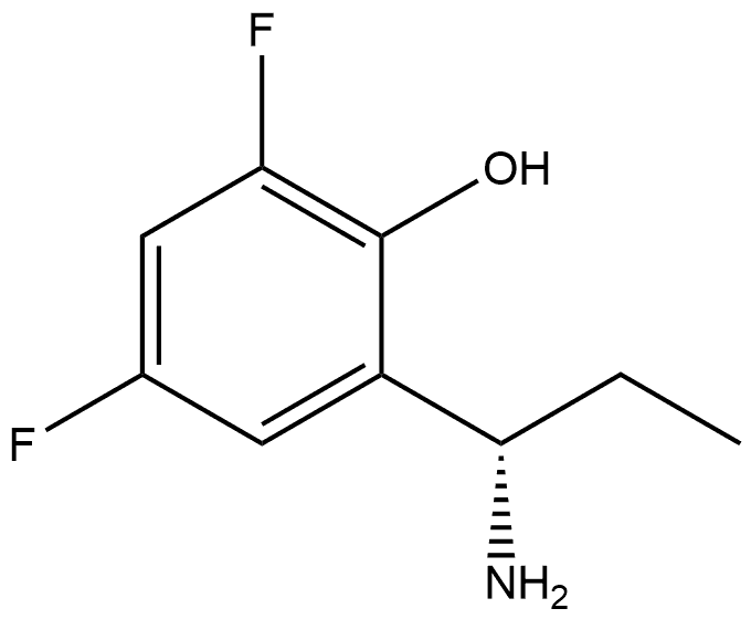 (S)-2-(1-aminopropyl)-4,6-difluorophenol Structure