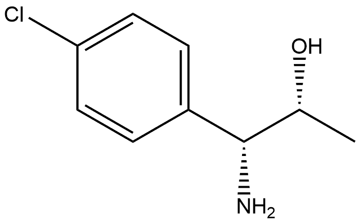 (1R,2R)-1-AMINO-1-(4-CHLOROPHENYL)PROPAN-2-OL Structure