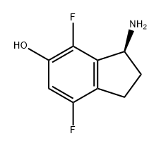 (3S)-3-amino-4,7-difluoro-2,3-dihydro-1H-inden-5-ol Structure