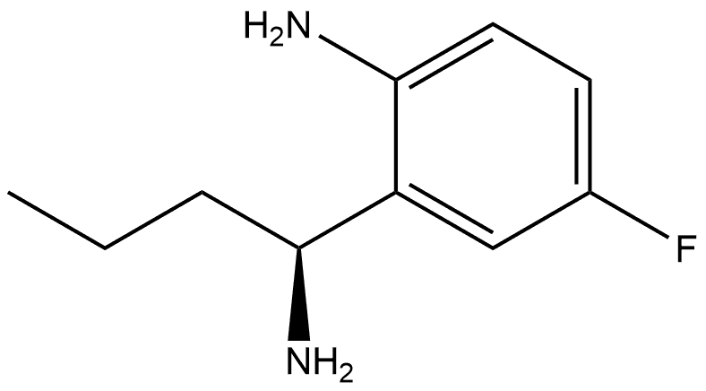 2-((1S)-1-AMINOBUTYL)-4-FLUOROPHENYLAMINE Structure