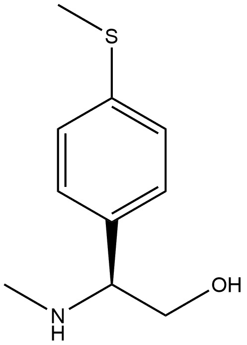 (S)-2-(methylamino)-2-(4-(methylthio)phenyl)ethan-1-ol Structure