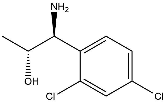 (1S,2R)-1-AMINO-1-(2,4-DICHLOROPHENYL)PROPAN-2-OL Structure