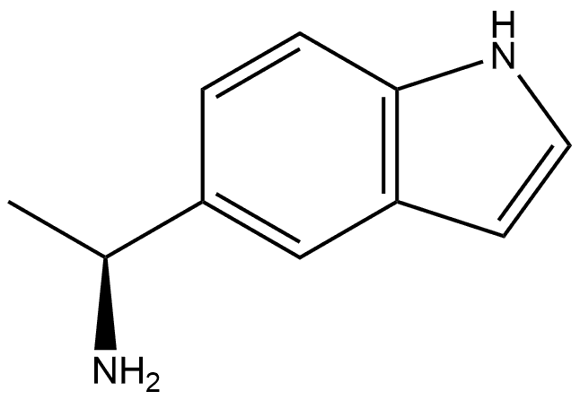 1H-Indole-5-methanamine, α-methyl-, (αS)- Structure