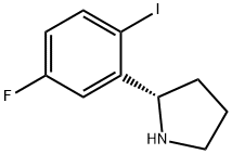 (2S)-2-(5-fluoro-2-iodophenyl)pyrrolidine Structure