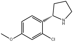 (2S)-2-(2-chloro-4-methoxyphenyl)pyrrolidine 구조식 이미지