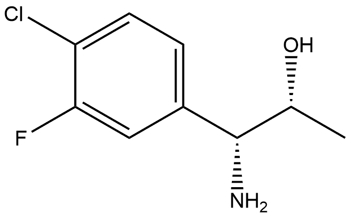 (1R,2R)-1-AMINO-1-(4-CHLORO-3-FLUOROPHENYL)PROPAN-2-OL Structure