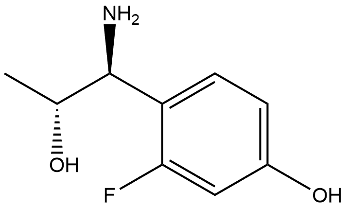 4-((1S,2R)-1-AMINO-2-HYDROXYPROPYL)-3-FLUOROPHENOL Structure