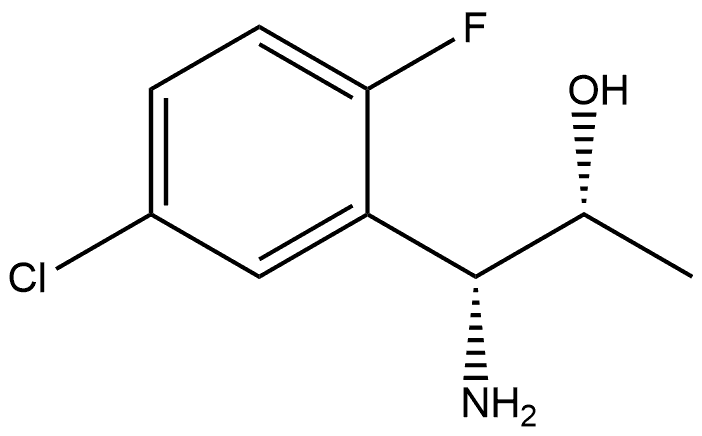 (1R,2R)-1-AMINO-1-(5-CHLORO-2-FLUOROPHENYL)PROPAN-2-OL Structure