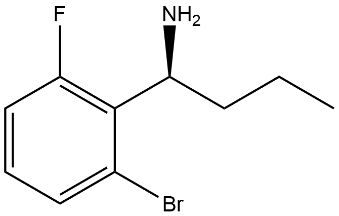 (1S)-1-(2-BROMO-6-FLUOROPHENYL)BUTYLAMINE Structure