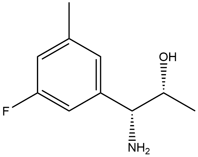 (1R,2R)-1-AMINO-1-(3-FLUORO-5-METHYLPHENYL)PROPAN-2-OL Structure