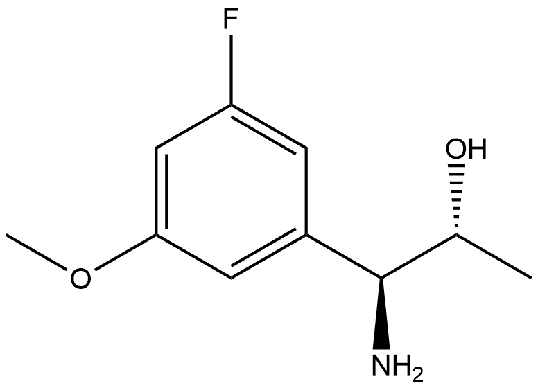 (1S,2R)-1-AMINO-1-(5-FLUORO-3-METHOXYPHENYL)PROPAN-2-OL 구조식 이미지