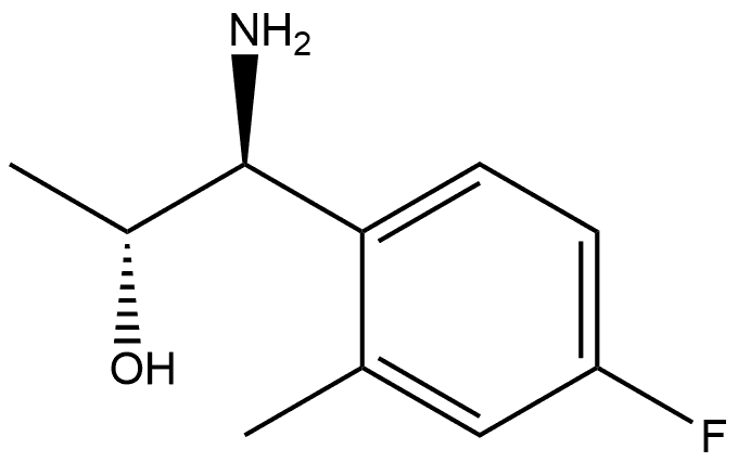 (1S,2R)-1-AMINO-1-(4-FLUORO-2-METHYLPHENYL)PROPAN-2-OL Structure