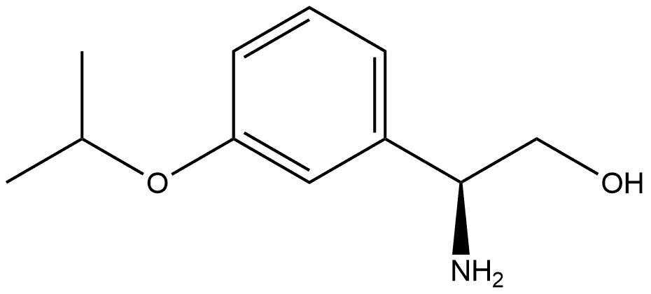 (S)-2-amino-2-(3-isopropoxyphenyl)ethan-1-ol Structure