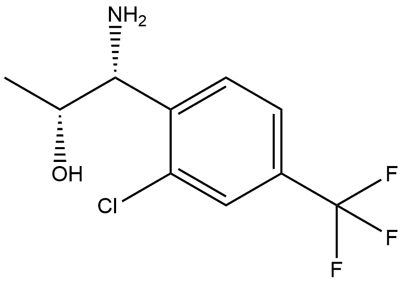 (1R,2R)-1-AMINO-1-[2-CHLORO-4-(TRIFLUOROMETHYL)PHENYL]PROPAN-2-OL Structure