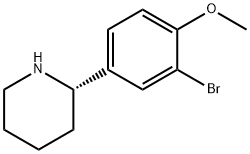 (2S)-2-(3-bromo-4-methoxyphenyl)piperidine 구조식 이미지