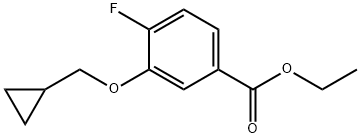 Ethyl 3-(cyclopropylmethoxy)-4-fluorobenzoate Structure