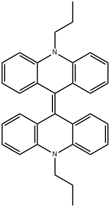 Acridine, 9,10-dihydro-10-propyl-9-(10-propyl-9(10H)-acridinylidene)- Structure