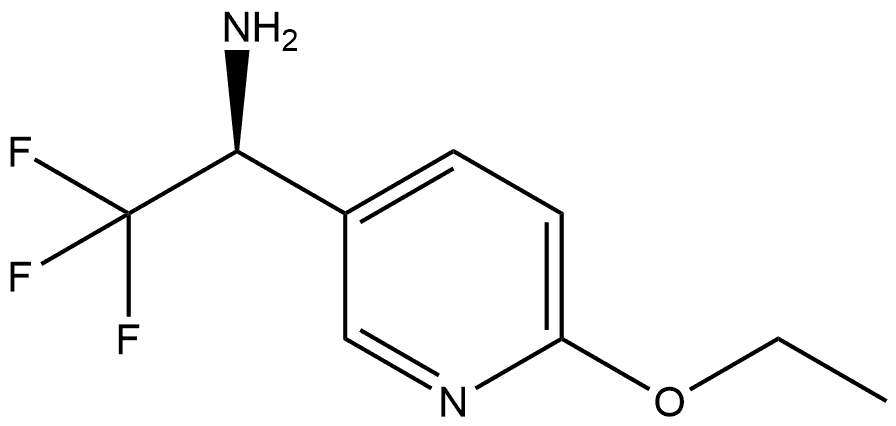 (αS)-6-Ethoxy-α-(trifluoromethyl)-3-pyridinemethanamine 구조식 이미지