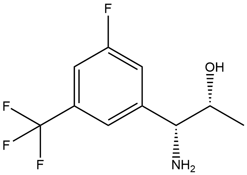 (1R,2R)-1-AMINO-1-[3-FLUORO-5-(TRIFLUOROMETHYL)PHENYL]PROPAN-2-OL Structure