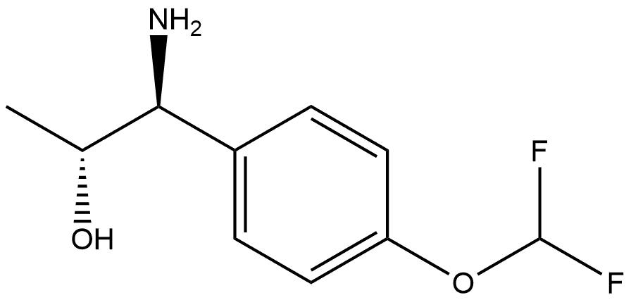 (1S,2R)-1-AMINO-1-[4-(DIFLUOROMETHOXY)PHENYL]PROPAN-2-OL Structure