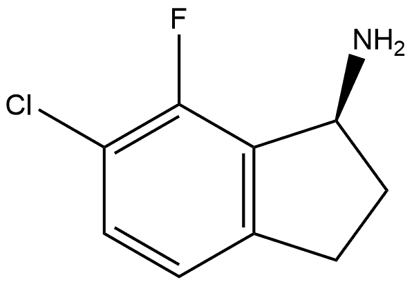 (S)-6-chloro-7-fluoro-2,3-dihydro-1H-inden-1-amine Structure