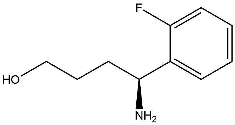 (δS)-δ-Amino-2-fluorobenzenebutanol 구조식 이미지