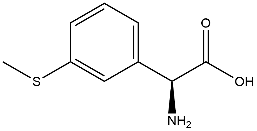 (S)-2-amino-2-(3-(methylthio)phenyl)acetic acid Structure