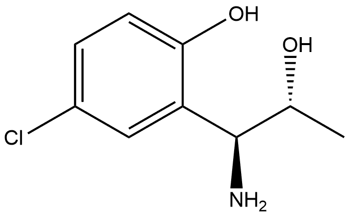 2-((1S,2R)-1-AMINO-2-HYDROXYPROPYL)-4-CHLOROPHENOL Structure