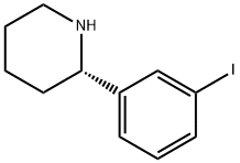 (2S)-2-(3-iodophenyl)piperidine Structure