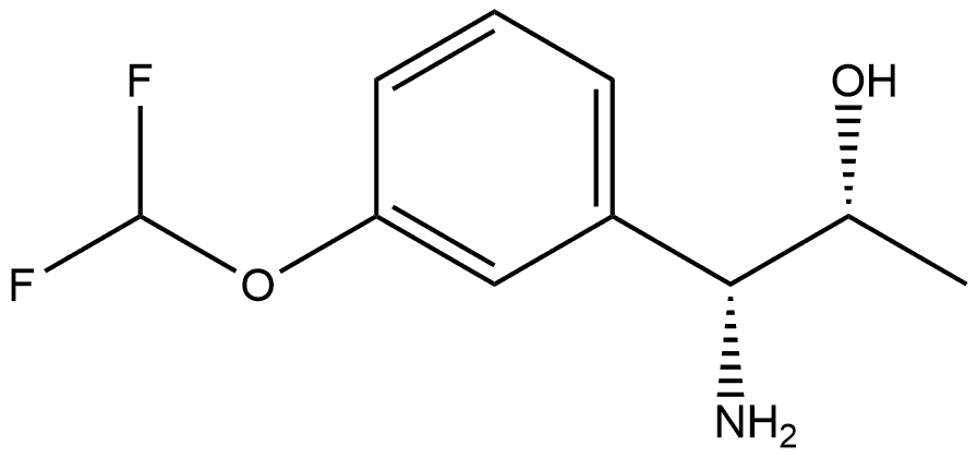 (1R,2R)-1-AMINO-1-[3-(DIFLUOROMETHOXY)PHENYL]PROPAN-2-OL Structure