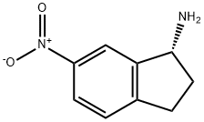 1H-Inden-1-amine, 2,3-dihydro-6-nitro-, (1R)- Structure