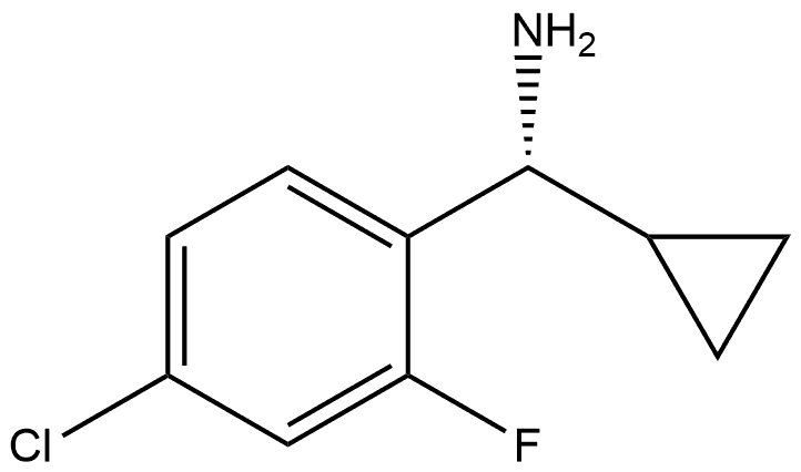 (R)-(4-chloro-2-fluorophenyl)(cyclopropyl)methanamine Structure